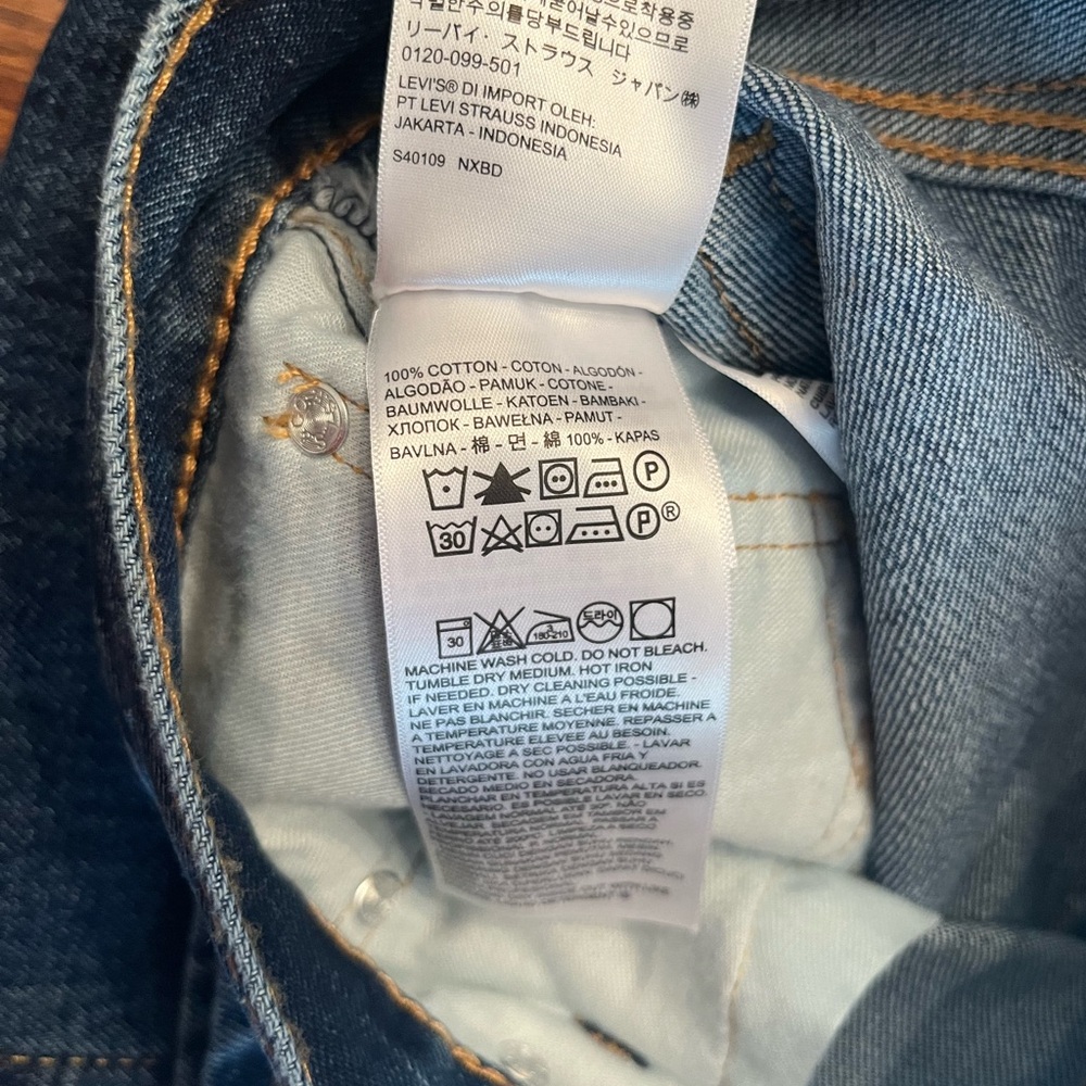 NWT Levi’s Mens 505 Regular Fit Medium Stonewash Non-Stretch Denim Jeans 36 x 29 - Picture 14 of 16